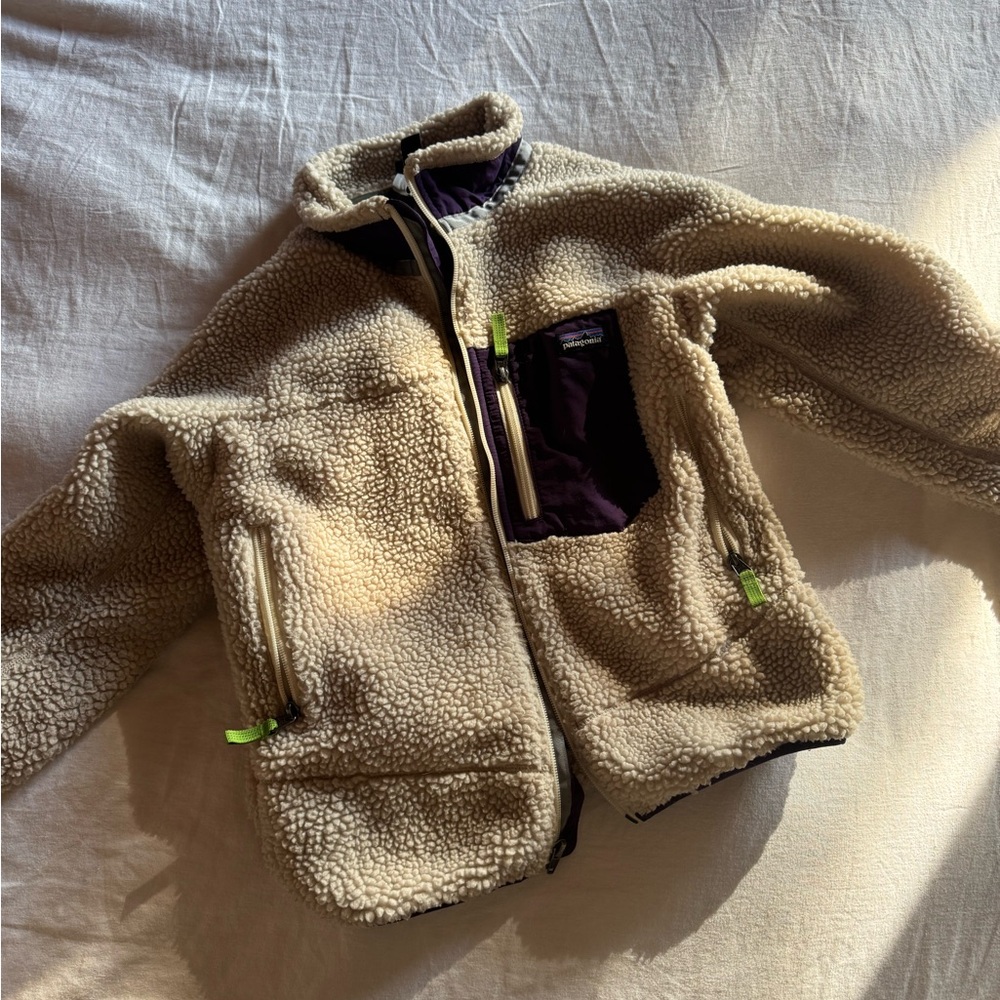 Patagonia Kids Tan Fleece Jacket